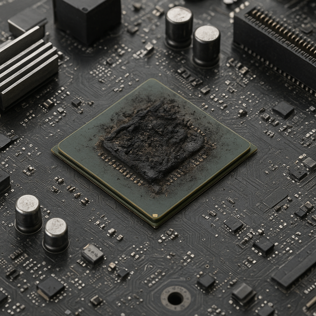 Jakie są objawy uszkodzenia chipsetu na płycie głównej